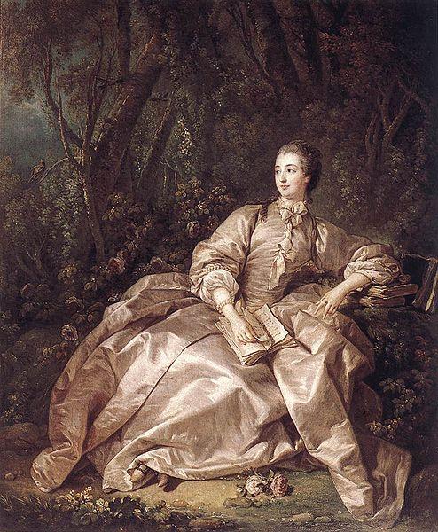 Francois Boucher Madame de Pompadour oil painting image